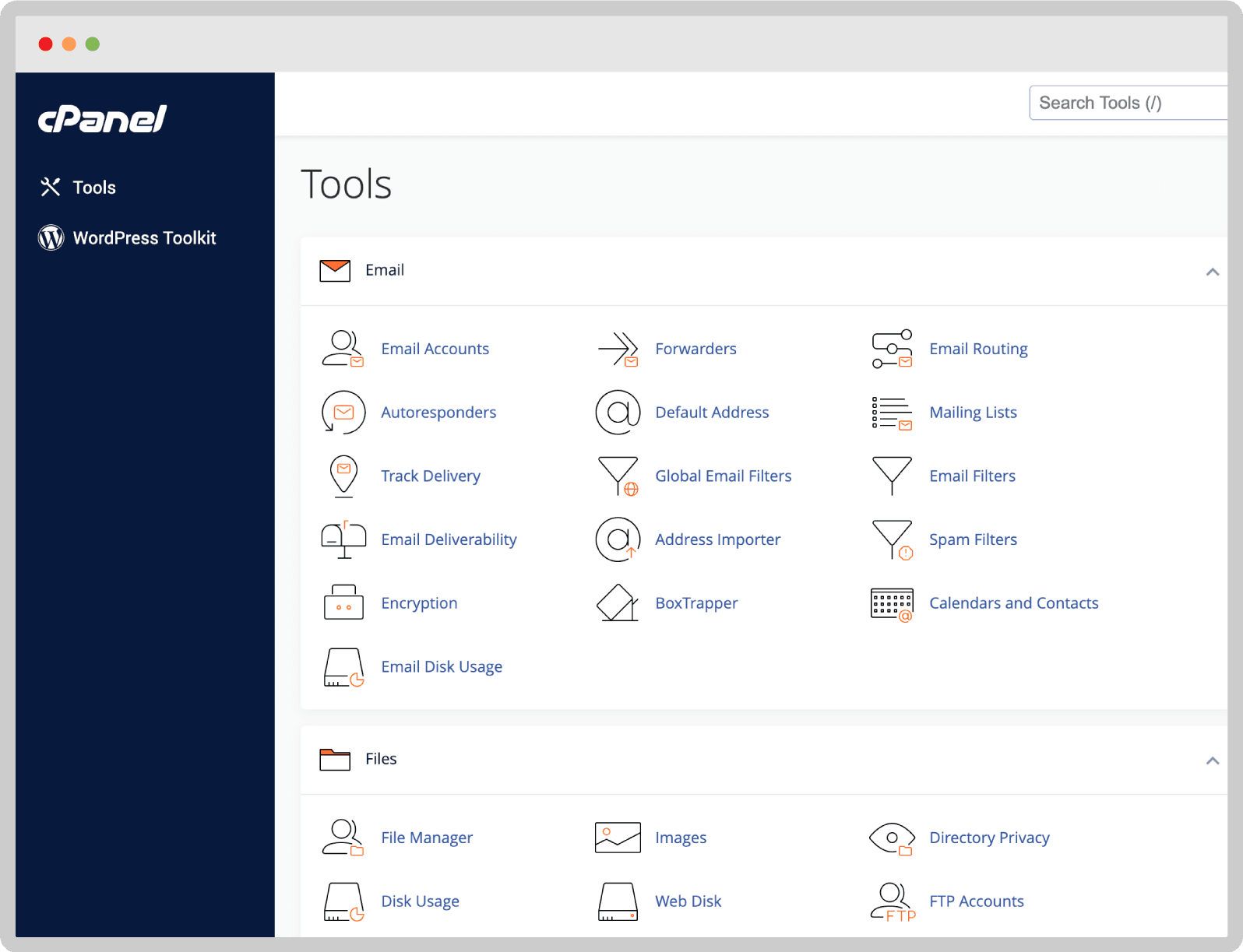 cPanel Control Panel